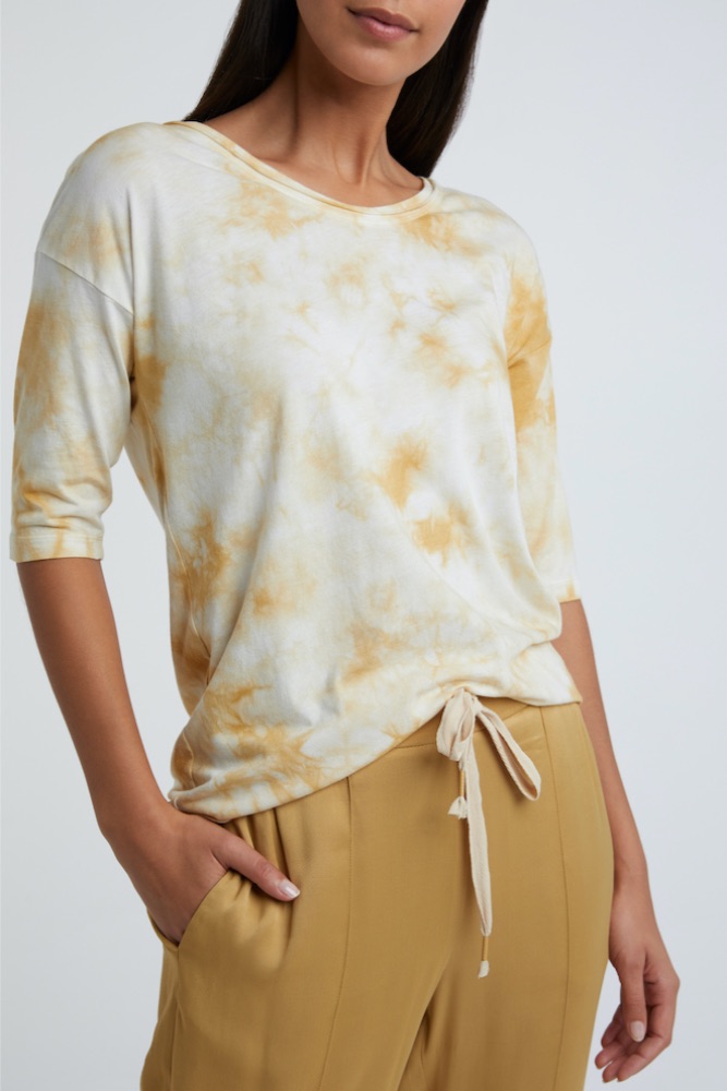 YAYA - Nohavice saténové - DUSTY OKER YAYA - Nohavice saténové - DUSTY OKER