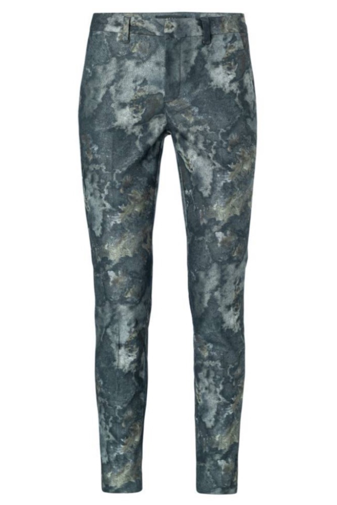 YAYA - Nohavice s potlačou - faded green dessin YAYA - Nohavice s potlačou - faded green dessin