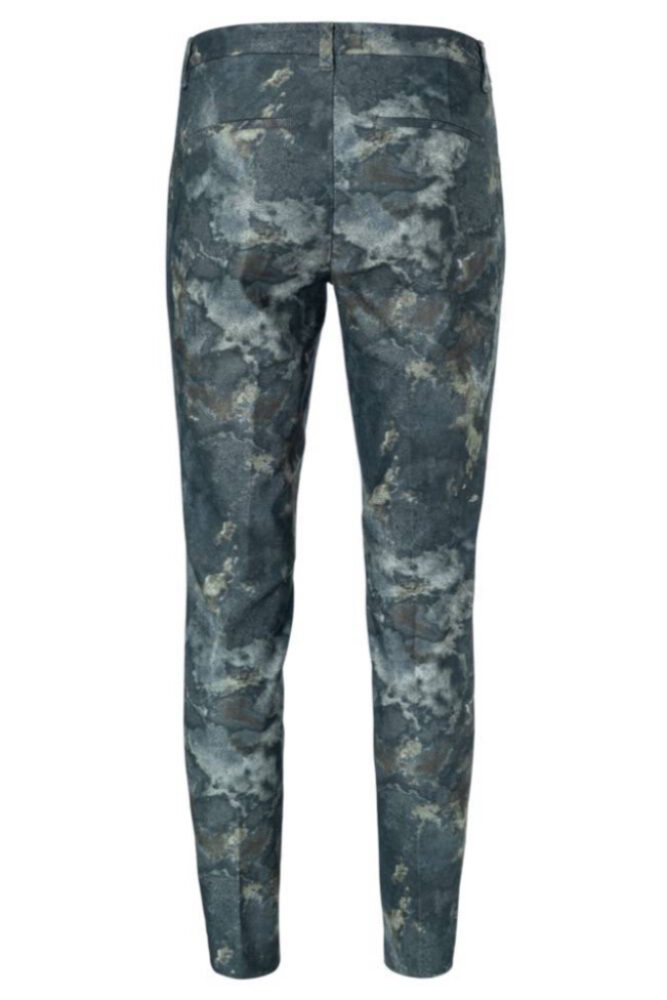 YAYA - Nohavice s potlačou - faded green dessin