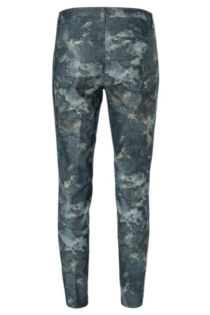 YAYA - Nohavice s potlačou - faded green dessin YAYA - Nohavice s potlačou - faded green dessin