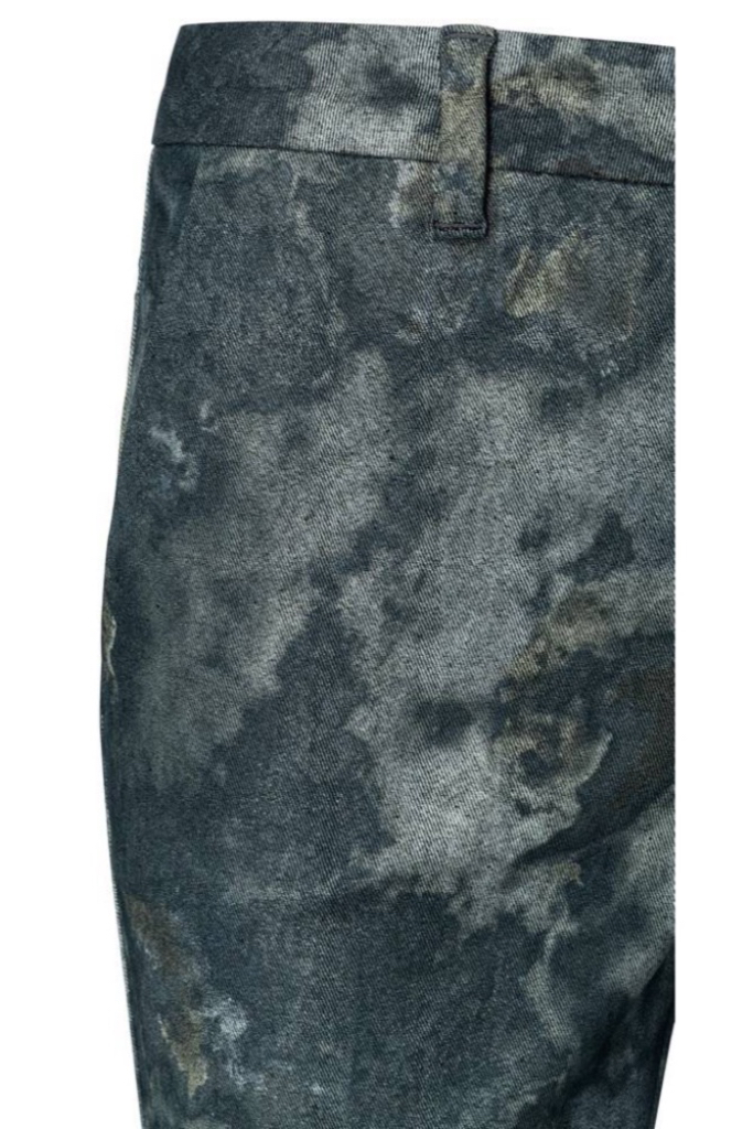 YAYA - Nohavice s potlačou - faded green dessin YAYA - Nohavice s potlačou - faded green dessin