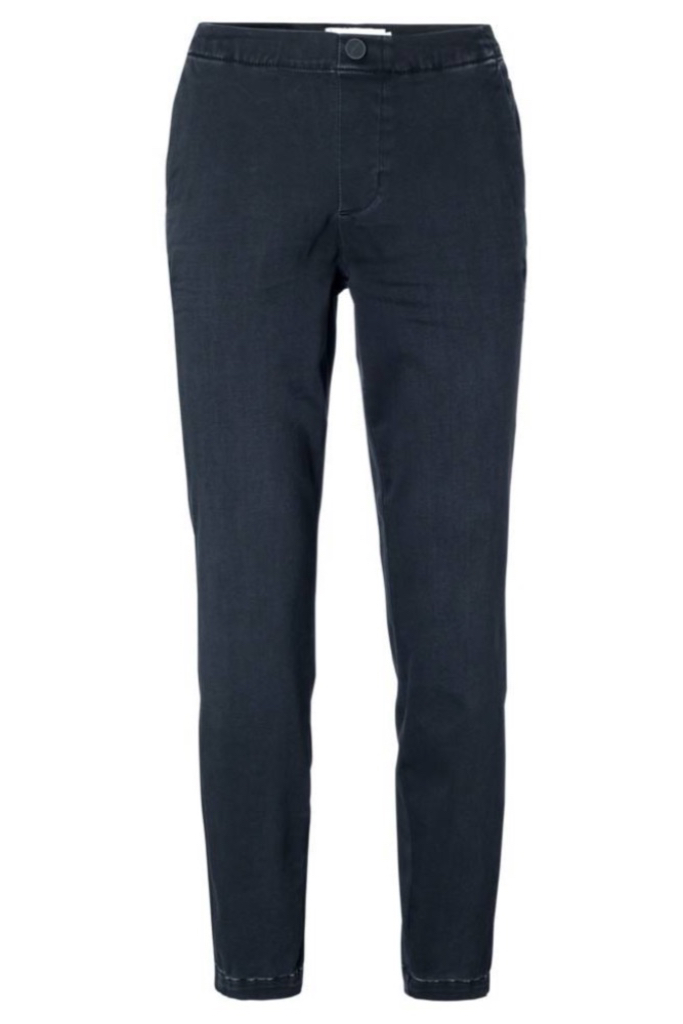 YAYA - Nohavice chino - BLUE BLACK DENIM YAYA - Nohavice chino - BLUE BLACK DENIM