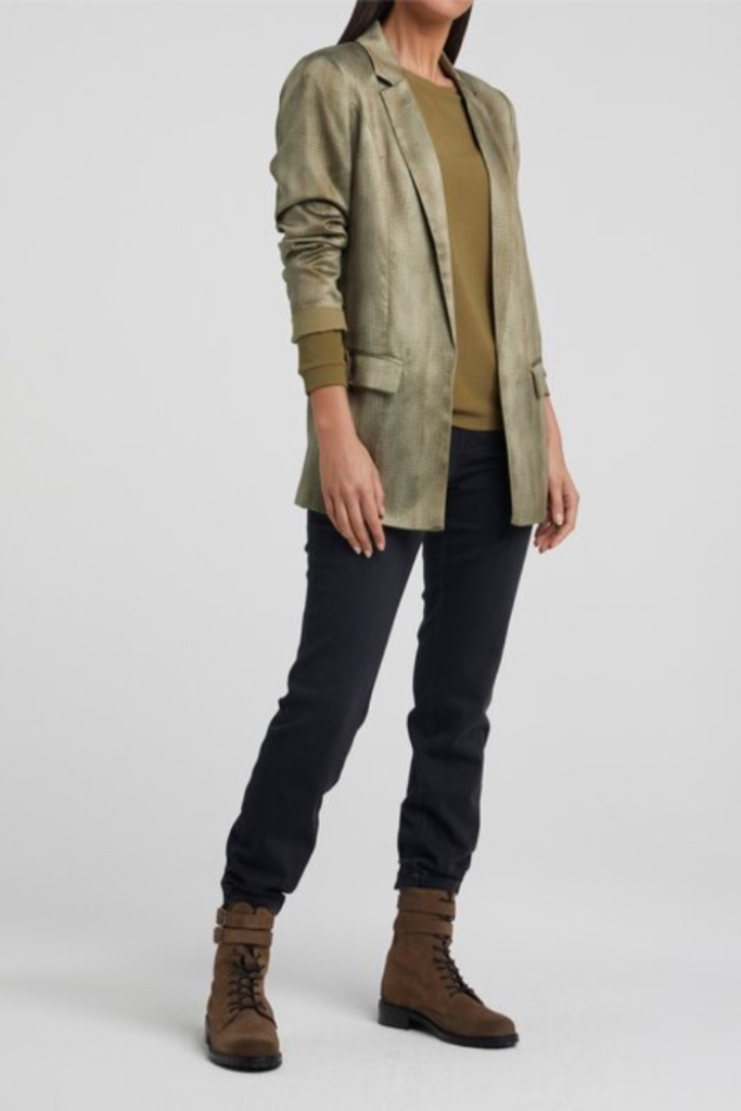 YAYA - Nohavice chino - BLUE BLACK DENIM YAYA - Nohavice chino - BLUE BLACK DENIM