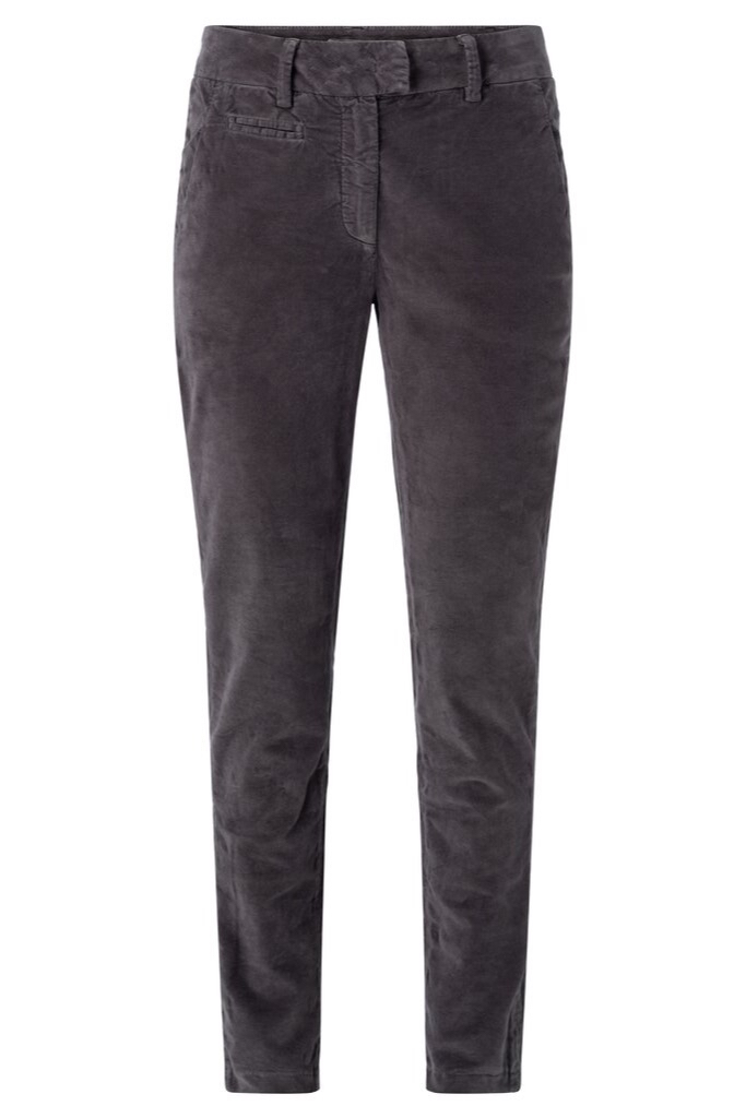 YAYA - Nohavice chino zamatové - DARK METAL YAYA - Nohavice chino zamatové - DARK METAL