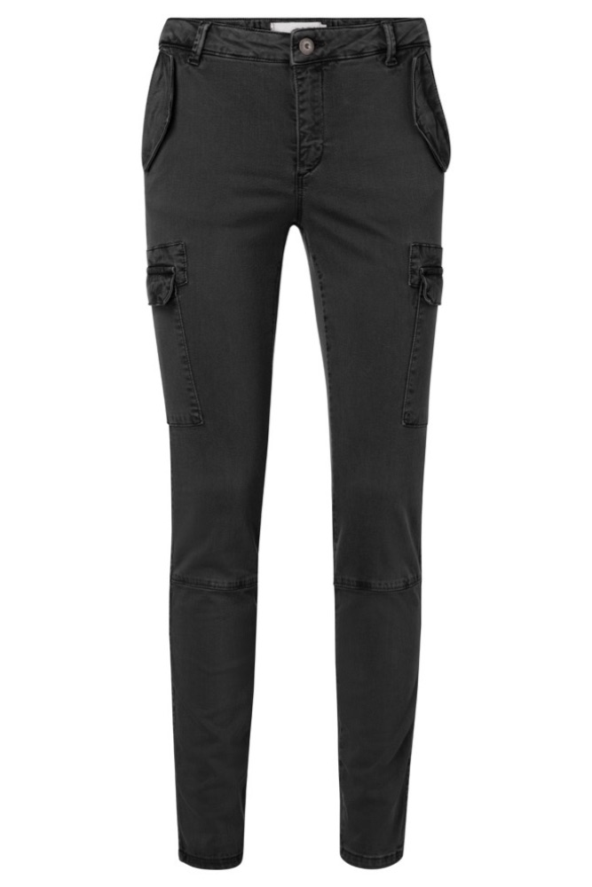 YAYA - Nohavice s bočnými vreckami - BLACK