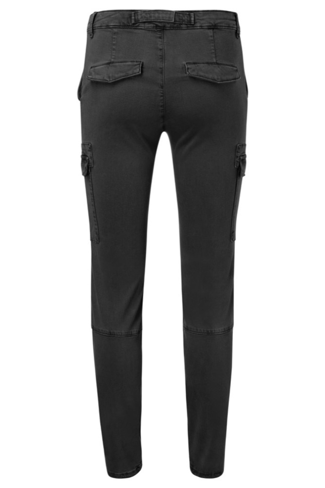 YAYA - Nohavice s bočnými vreckami - BLACK