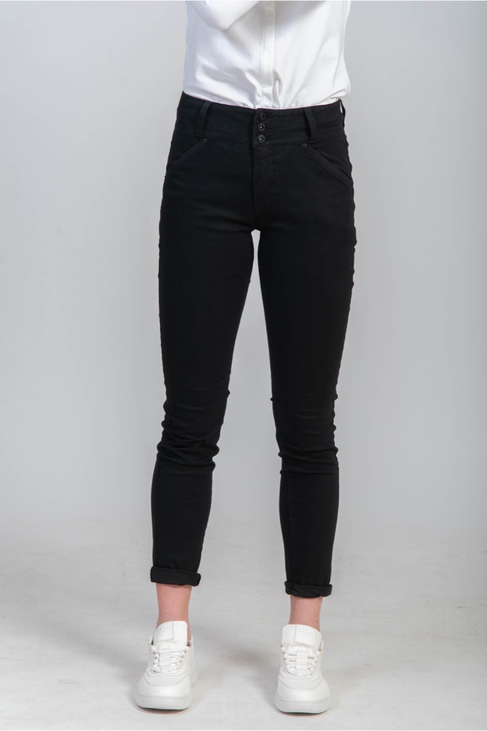 BIANCO - Nohavice Silverbell boyfriend - black BIANCO - Nohavice Silverbell boyfriend - black