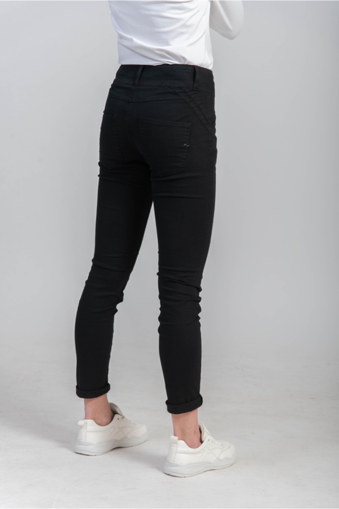 BIANCO - Nohavice Silverbell boyfriend - black BIANCO - Nohavice Silverbell boyfriend - black