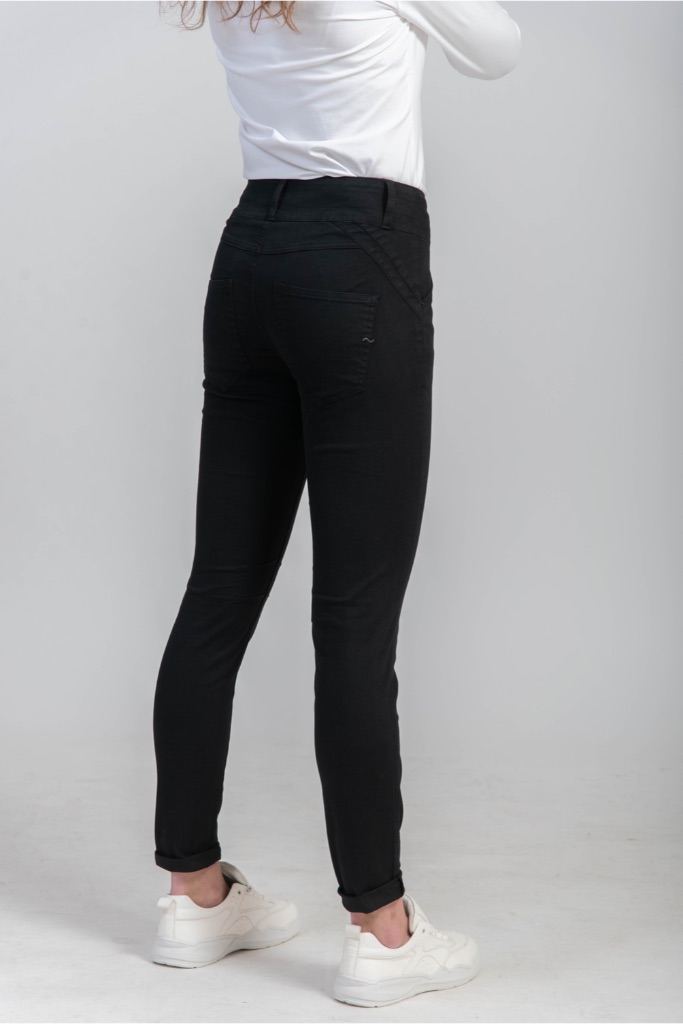 BIANCO - Nohavice Silverbell boyfriend - black BIANCO - Nohavice Silverbell boyfriend - black