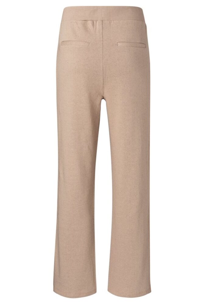 YAYA - Nohavice džersejové široké - sand melange