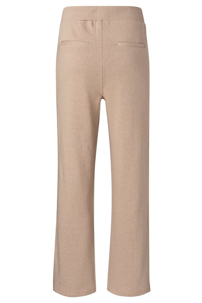 YAYA - Nohavice džersejové široké - sand melange YAYA - Nohavice džersejové široké - sand melange