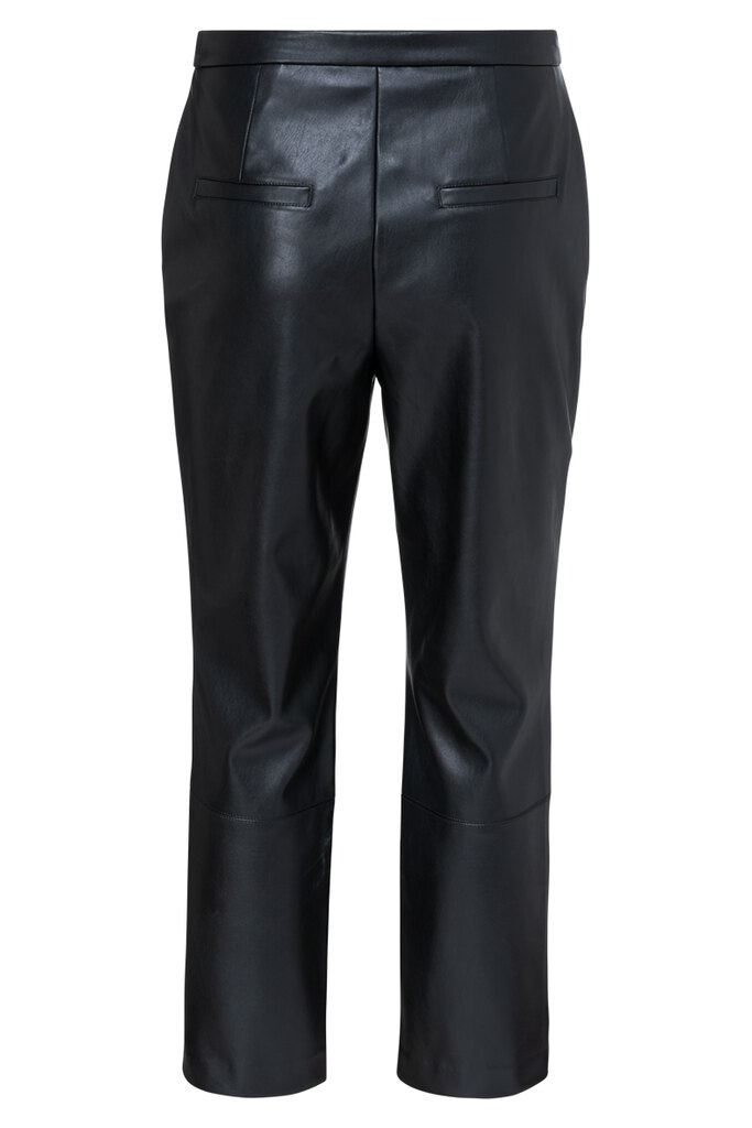 YAYA - Nohavice z nepravej kože 7/8 dĺžka Black - black YAYA - Nohavice z nepravej kože 7/8 dĺžka Black - black