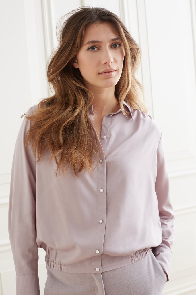 YAYA - Nohavice elastické GULL GREY LILAC MELANGE - gull grey lilac melange YAYA - Nohavice elastické GULL GREY LILAC MELANGE - gull grey lilac melange