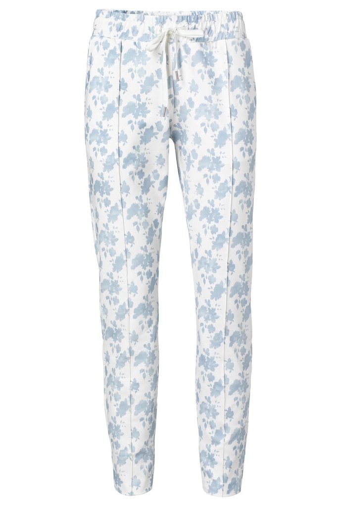 YAYA - Nohavice džersejové s potlačou MISTY BLUE DESSIN - misty blue dessin YAYA - Nohavice džersejové s potlačou MISTY BLUE DESSIN - misty blue dessin