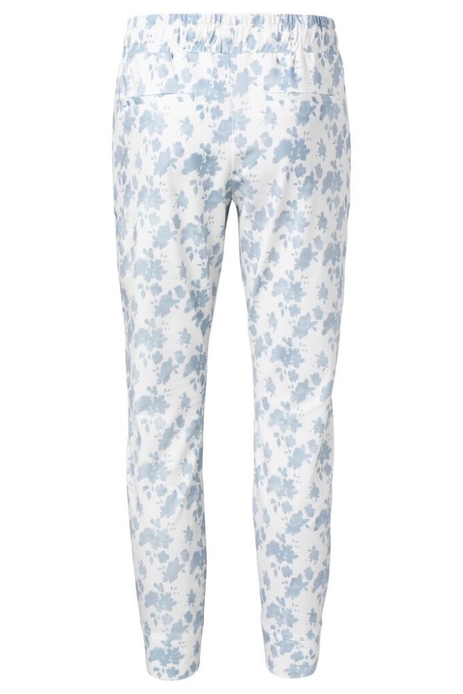 YAYA - Nohavice džersejové s potlačou MISTY BLUE DESSIN - misty blue dessin