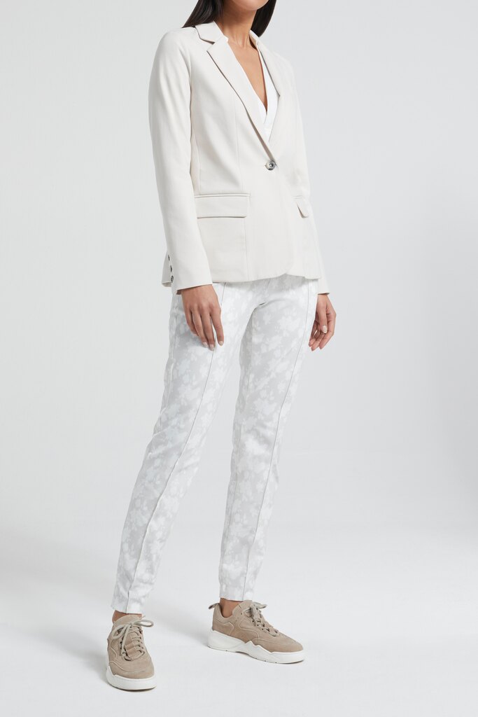 YAYA - Nohavice džersejové s potlačou MISTY BLUE DESSIN - misty blue dessin YAYA - Nohavice džersejové s potlačou MISTY BLUE DESSIN - misty blue dessin