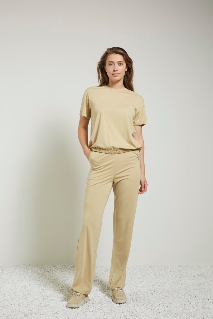 YAYA - Nohavice teplákové Sesame sand - sesame sand YAYA - Nohavice teplákové Sesame sand - sesame sand