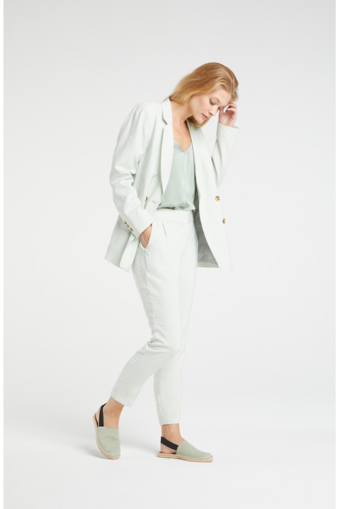 YAYA - Nohavice letné - PASTEL GREEN YAYA - Nohavice letné - PASTEL GREEN