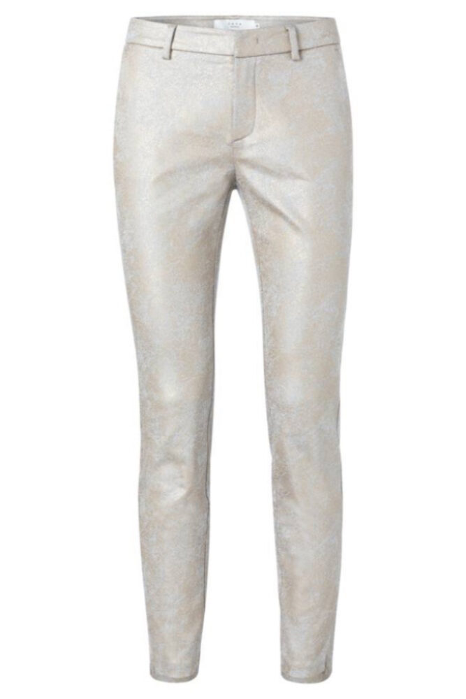 YAYA - Nohavice chino s potlačou - FADED BRONZE DESSIN