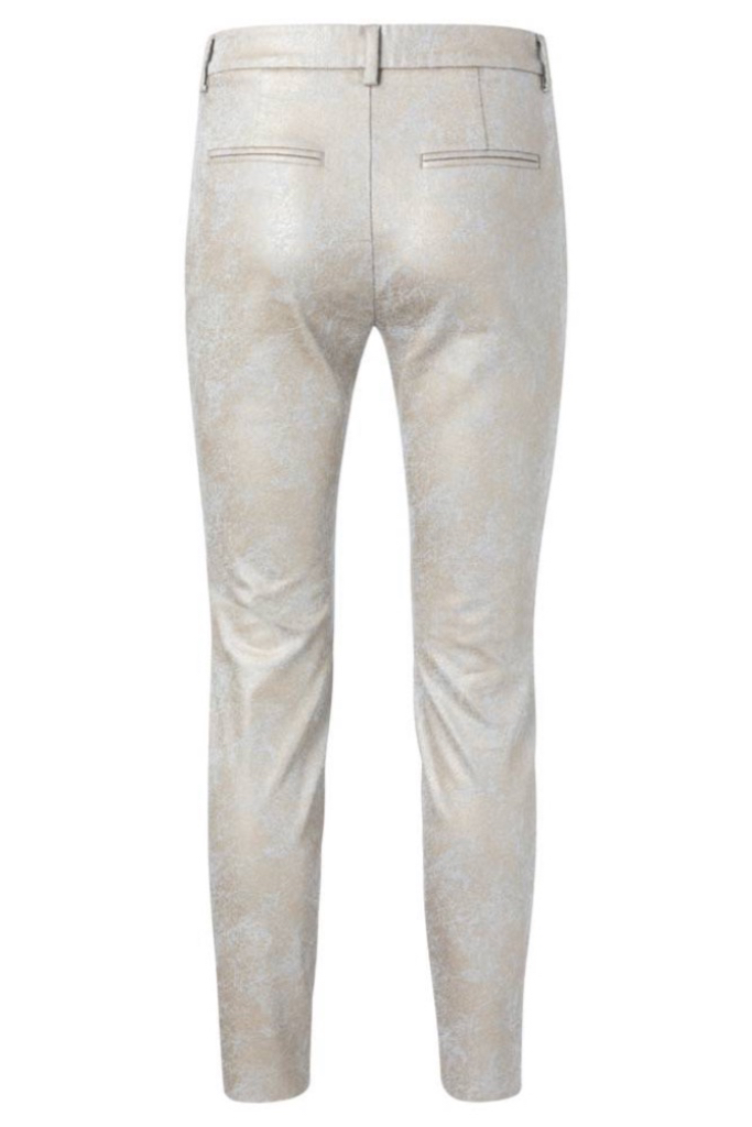 YAYA - Nohavice chino s potlačou - FADED BRONZE DESSIN YAYA - Nohavice chino s potlačou - FADED BRONZE DESSIN