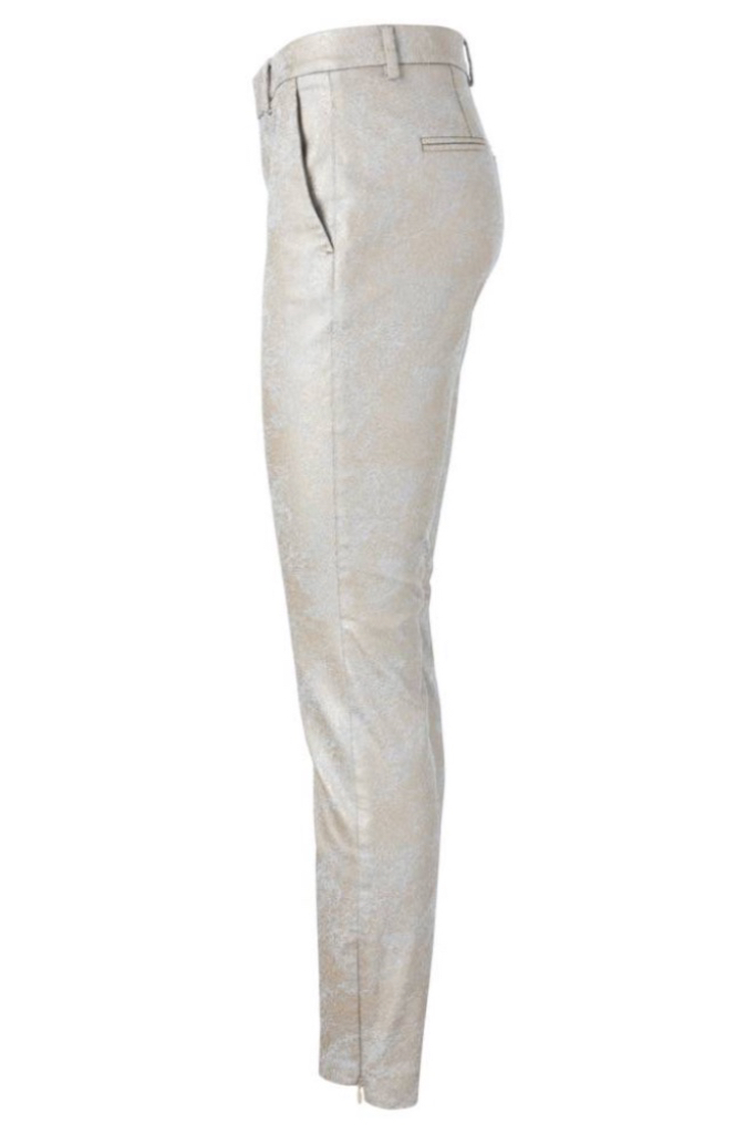 YAYA - Nohavice chino s potlačou - FADED BRONZE DESSIN YAYA - Nohavice chino s potlačou - FADED BRONZE DESSIN