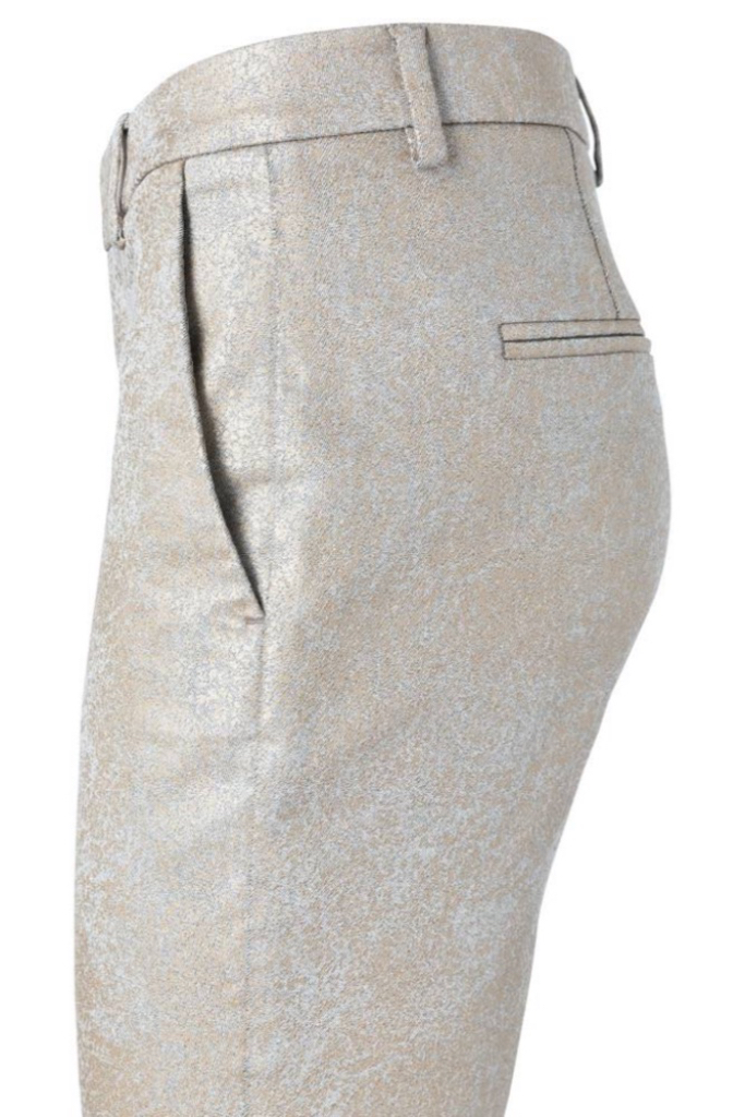 YAYA - Nohavice chino s potlačou - FADED BRONZE DESSIN YAYA - Nohavice chino s potlačou - FADED BRONZE DESSIN