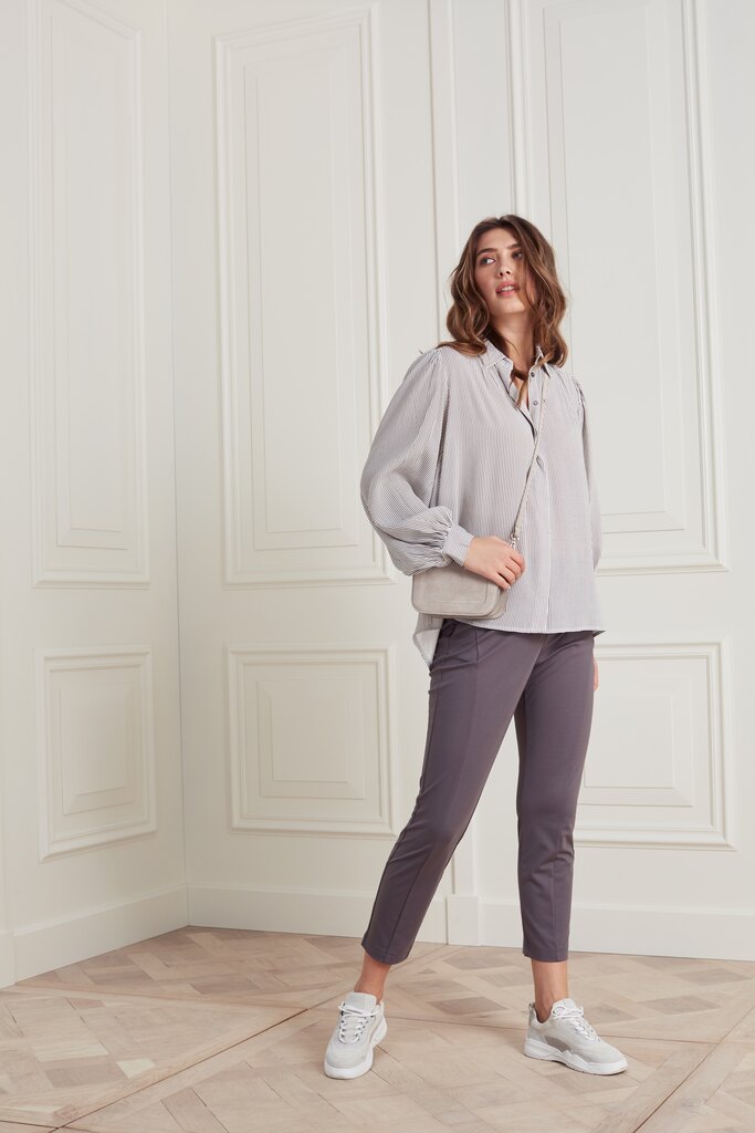 YAYA - Nohavice strečové Volcanic Glass Grey - volvanic glass dark grey YAYA - Nohavice strečové Volcanic Glass Grey - volvanic glass dark grey