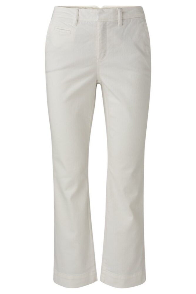 YAYA - Nohavice chino crop - blanc de blanc