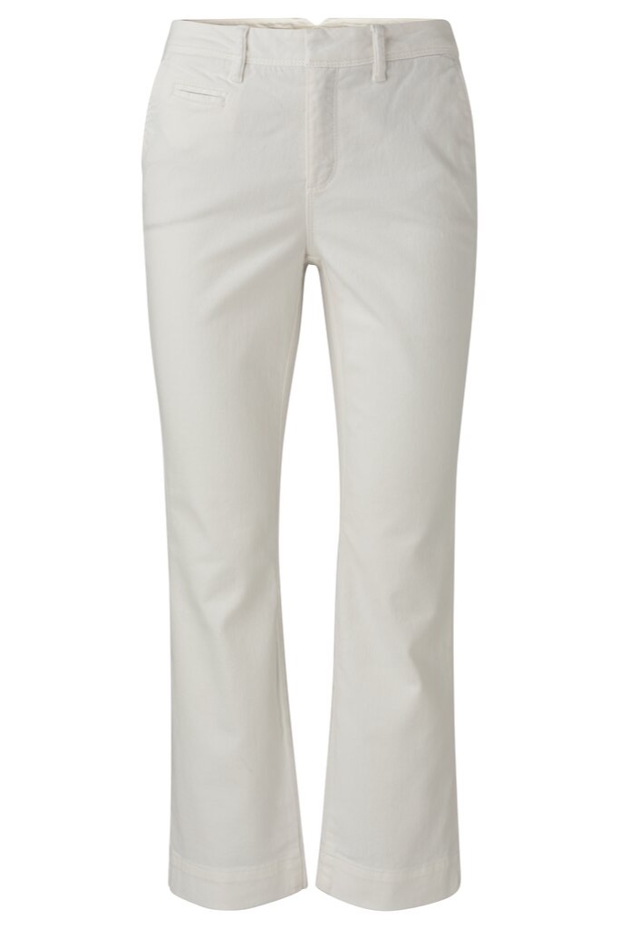 YAYA - Nohavice chino crop - blanc de blanc YAYA - Nohavice chino crop - blanc de blanc