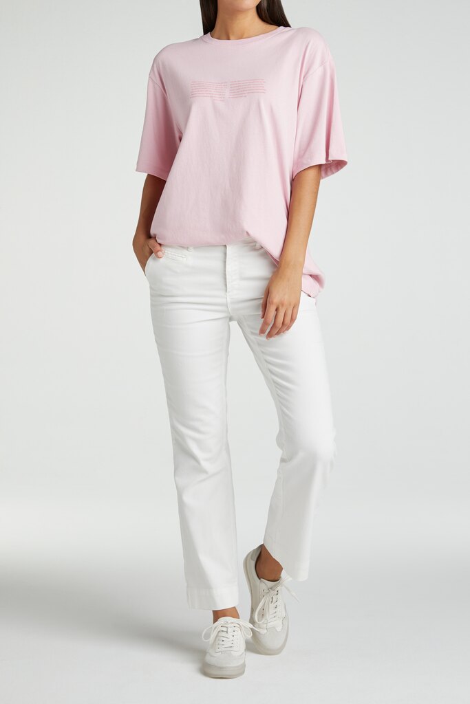 YAYA - Nohavice chino crop - blanc de blanc YAYA - Nohavice chino crop - blanc de blanc