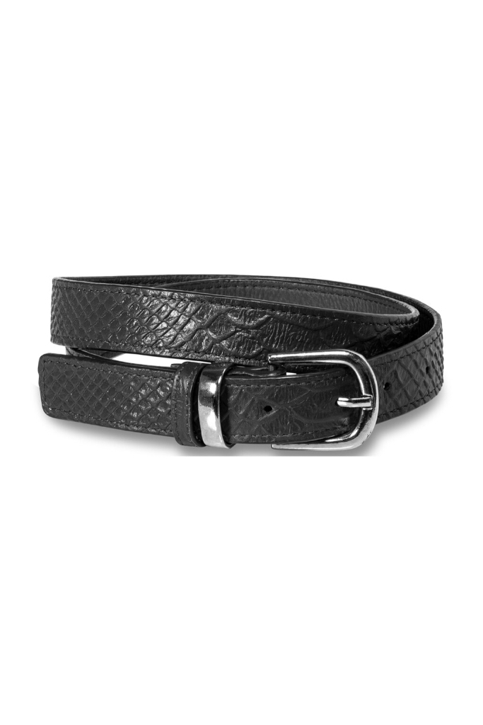 YAYA - Opasok croco koža BLACK - black YAYA - Opasok croco koža BLACK - black