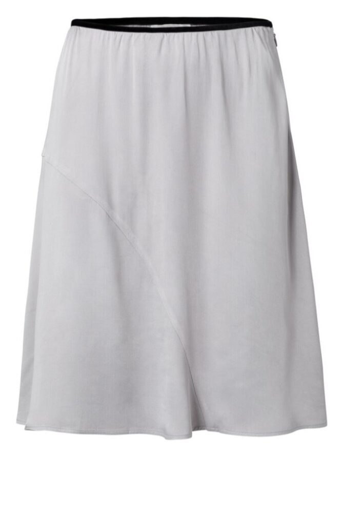 YAYA - Sukňa saténová SILVER - silver