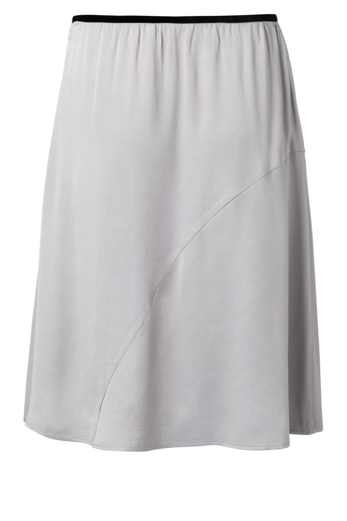 YAYA - Sukňa saténová SILVER - silver YAYA - Sukňa saténová SILVER - silver