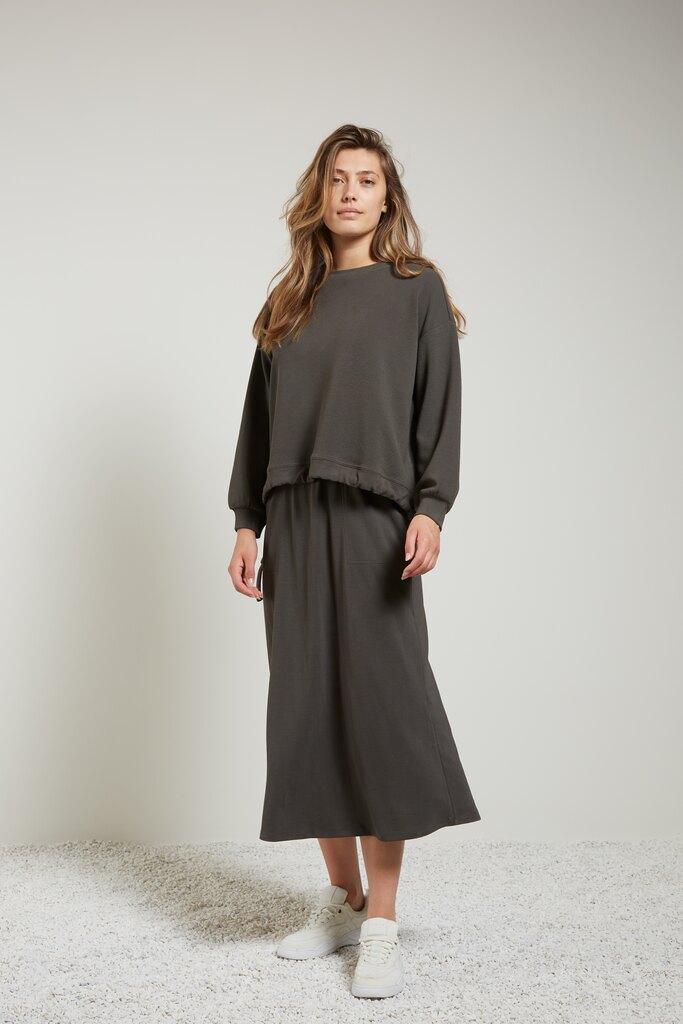 YAYA - Sukňa A-línia Beluga black - beluga black YAYA - Sukňa A-línia Beluga black - beluga black