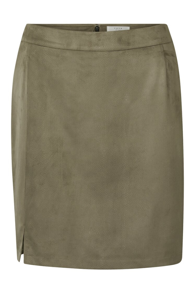 YAYA - Sukňa so semišovým efektom amphora dark sand dessin - amphora dark sand dessin YAYA - Sukňa so semišovým efektom amphora dark sand dessin - amphora dark sand dessin