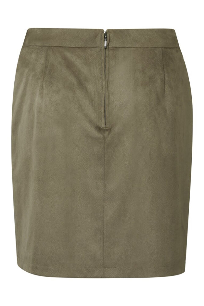 YAYA - Sukňa so semišovým efektom amphora dark sand dessin - amphora dark sand dessin