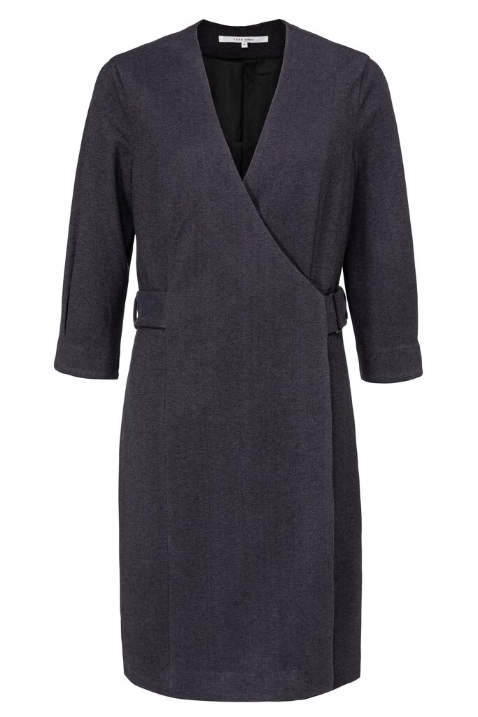 YAYA - Šaty zavinovacie Anthracite - anthracite YAYA - Šaty zavinovacie Anthracite - anthracite
