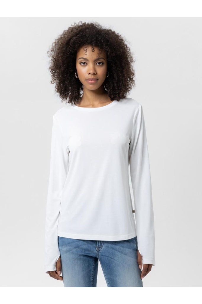 Herrlicher - Tričko jednoduché Off white - off white Herrlicher - Tričko jednoduché Off white - off white