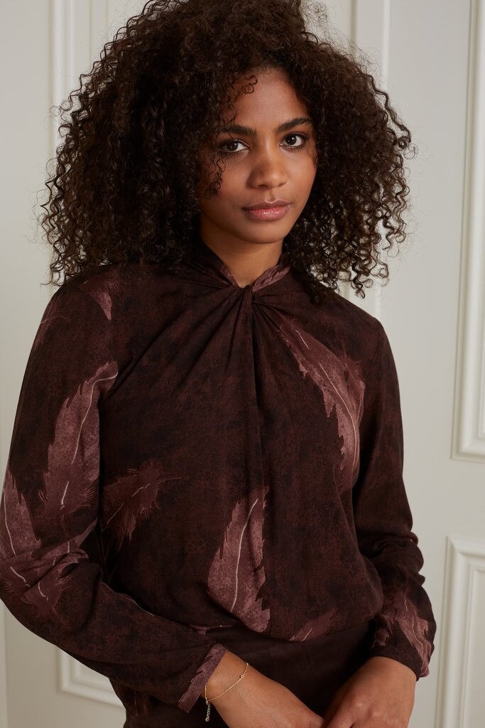 YAYA - Blúzka s potlačou CHOCOLATE TORTE DARK BROWN DESSIN - chocolate torte dark brown dessin YAYA - Blúzka s potlačou CHOCOLATE TORTE DARK BROWN DESSIN - chocolate torte dark brown dessin