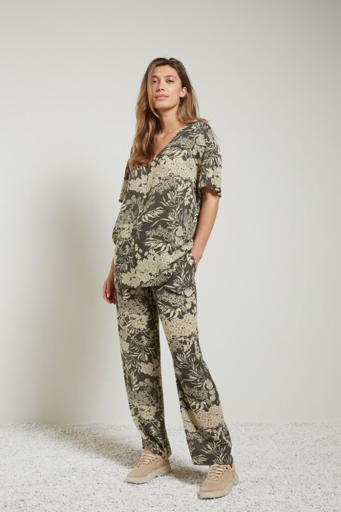 YAYA - Top s potlačou Beluga black dessin - beluga black dessin