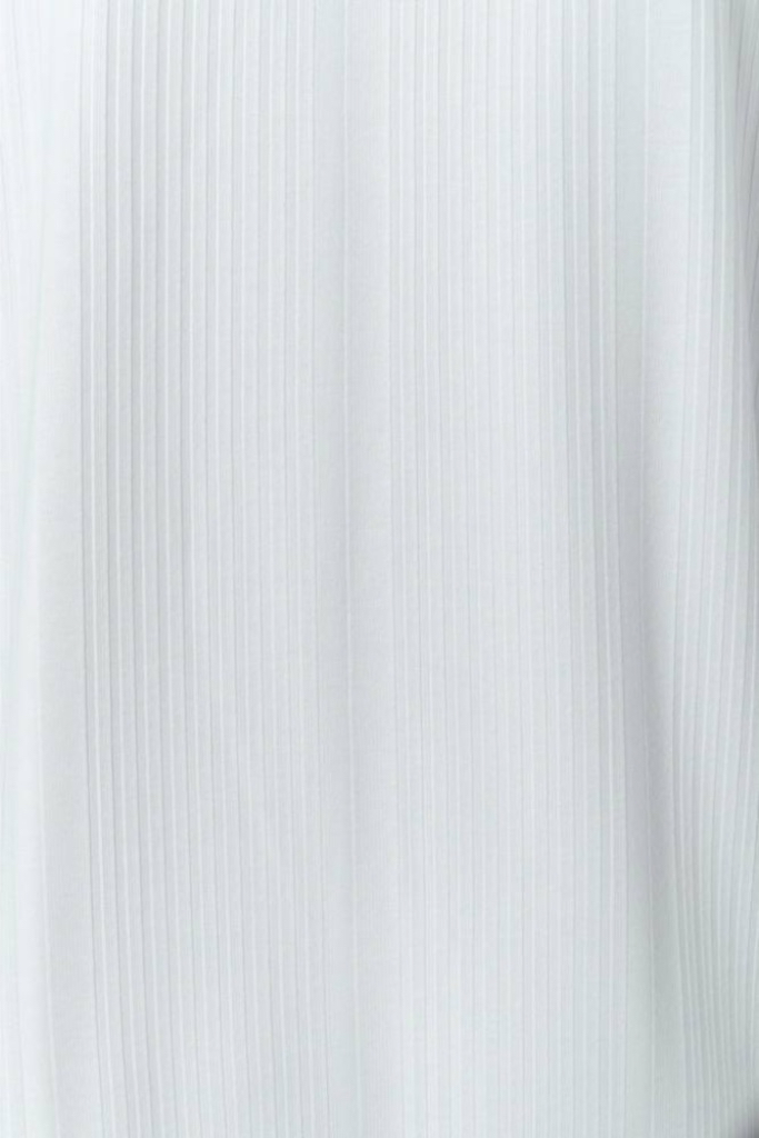 YAYA - Tričko s rib vzorom - BLANC DE BLANC YAYA - Tričko s rib vzorom - BLANC DE BLANC