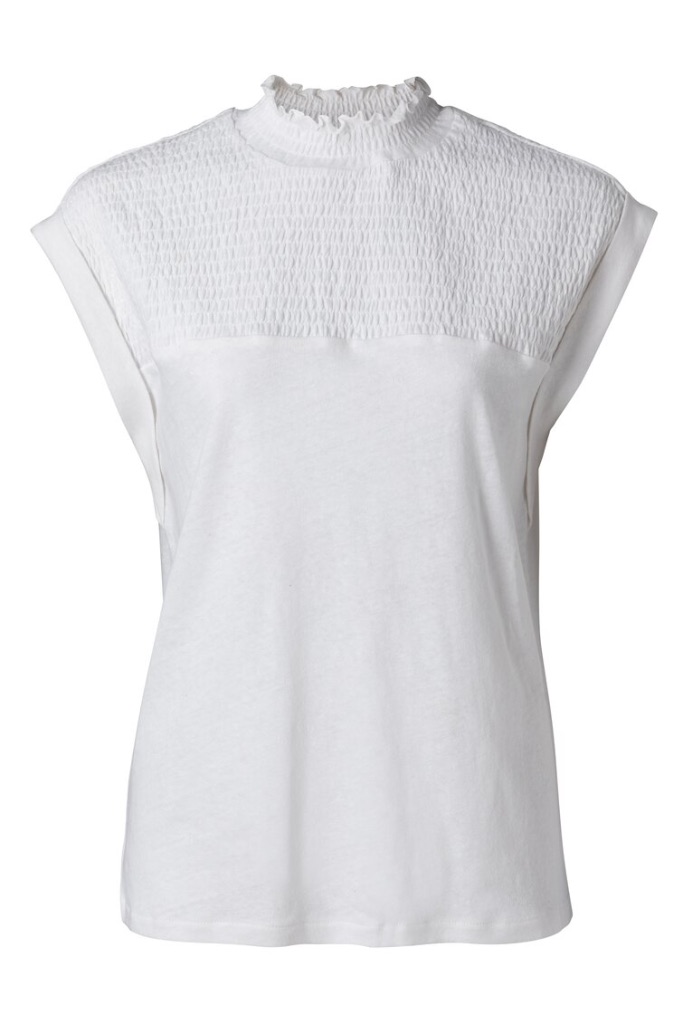 YAYA - Top bez rukávou so stojačikom - off white YAYA - Top bez rukávou so stojačikom - off white