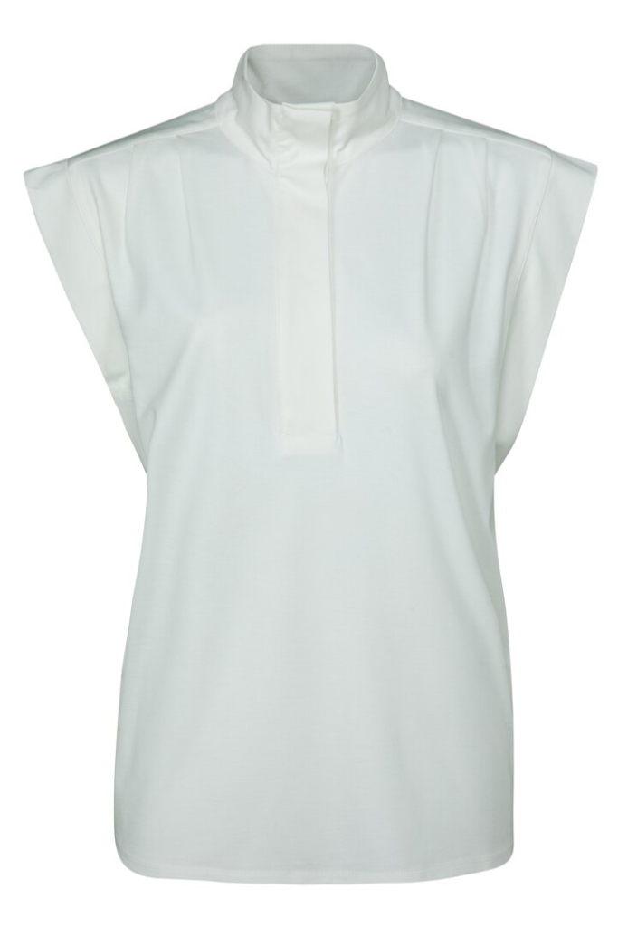 YAYA - Tričko so stojačikom Egret off white - egret off white YAYA - Tričko so stojačikom Egret off white - egret off white