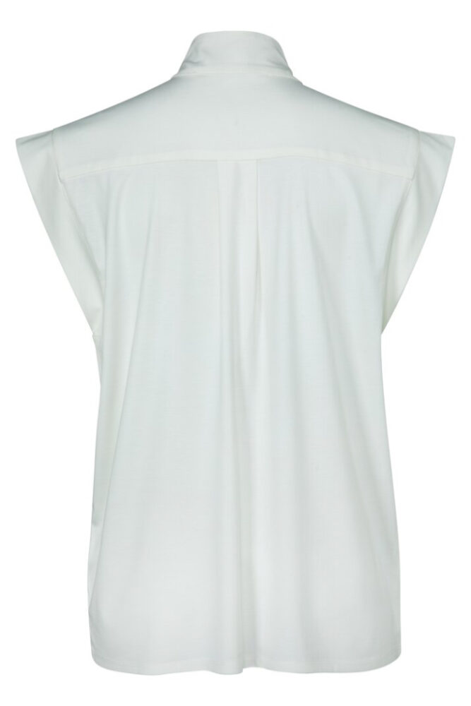 YAYA - Tričko so stojačikom Egret off white - egret off white