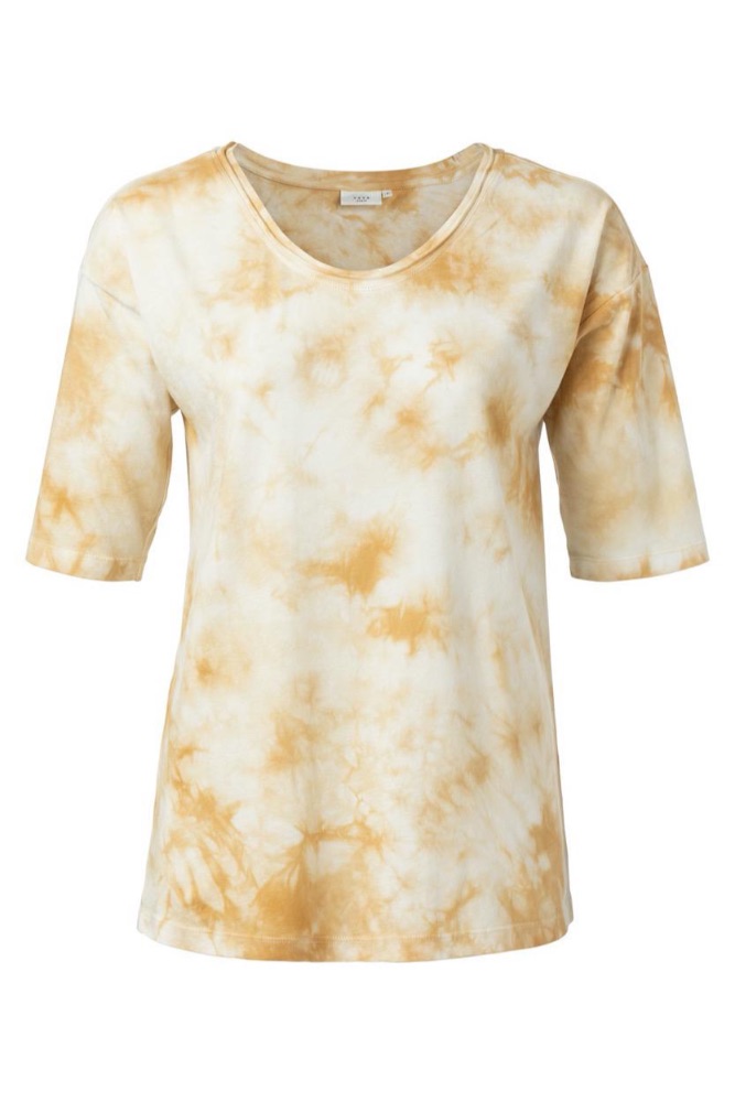YAYA - Tričko batikované - DUSTY OKER
