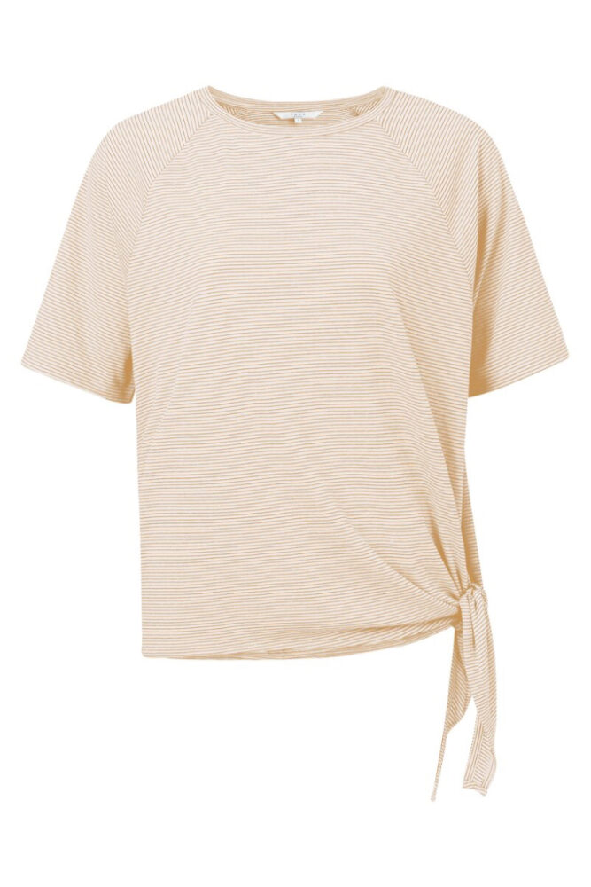 YAYA - Tričko pásikové s uzlíkom Orange dessin - orange dessin