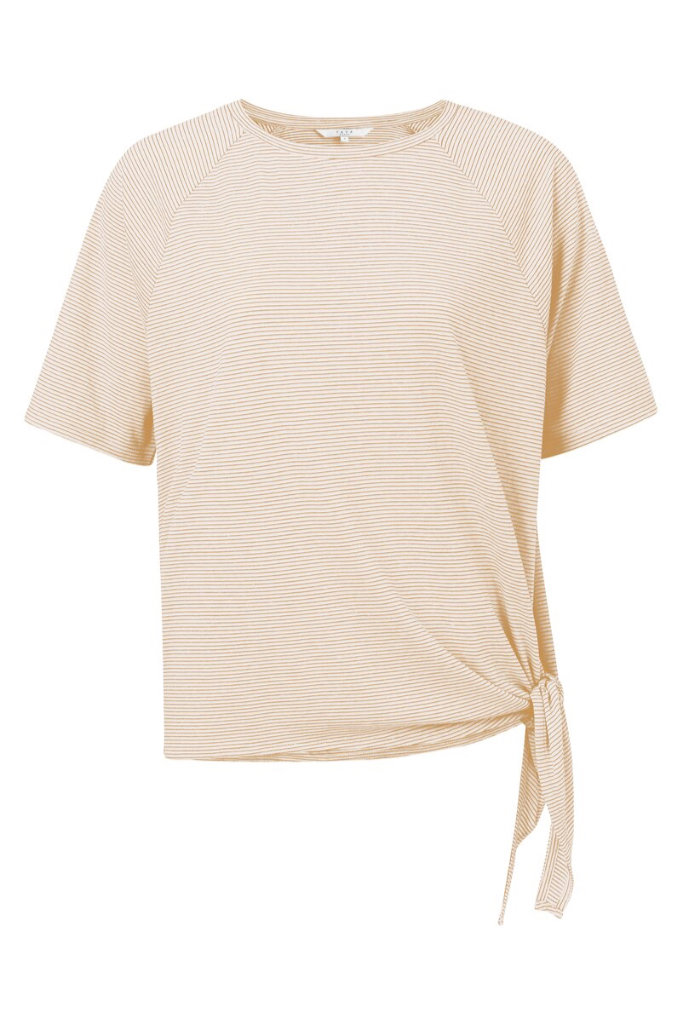 YAYA - Tričko pásikové s uzlíkom Orange dessin - orange dessin YAYA - Tričko pásikové s uzlíkom Orange dessin - orange dessin