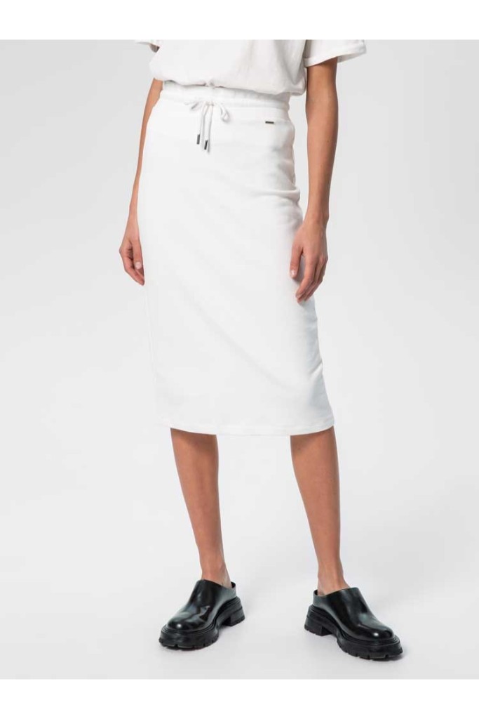 Herrlicher - Sukňa tepláková Stoli Off white - off white Herrlicher - Sukňa tepláková Stoli Off white - off white