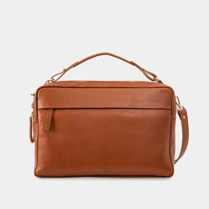 Ann Kurz - Taška Marie 26x37x13cm - nappa sienna brown