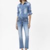 Herrlicher - Nohavice denim Pearl cropped Faded blue - faded blue